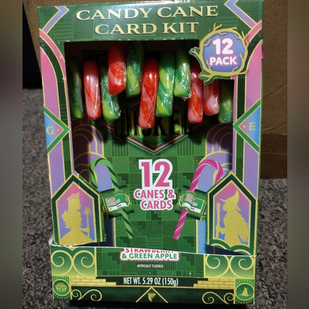 Wicked Candy Cane Card Kit - Green and Red